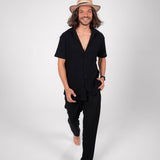 The Breezy Tee - Black Knitted