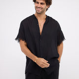 The fringed breeze - black shirt