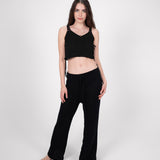 Bali Bliss- Black crochet top