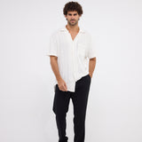 The Breezy Tee - White Knitted