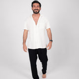 The Breezy Tee - White Knitted