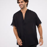 The fringed breeze - black shirt