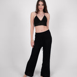 The Cropped - black crochet top