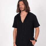 The Breezy Tee - Black Knitted