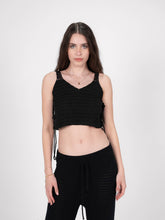 Bali Bliss- Black crochet top