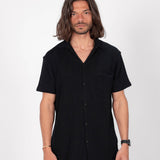 The Breezy Tee - Black Knitted