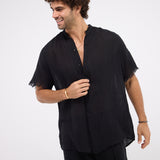 The fringed breeze - black shirt