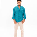 The Teal - Linen shirt