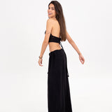 The Cropped - black crochet top