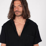 The Breezy Tee - Black Knitted