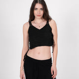 Bali Bliss- Black crochet top