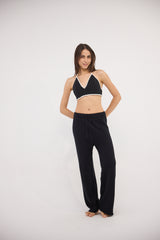 The Skewbald - Black crochet top
