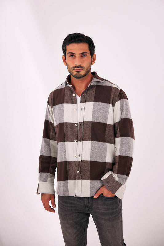 The Rowed Overshirt - Brown