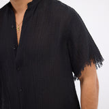 The fringed breeze - black shirt