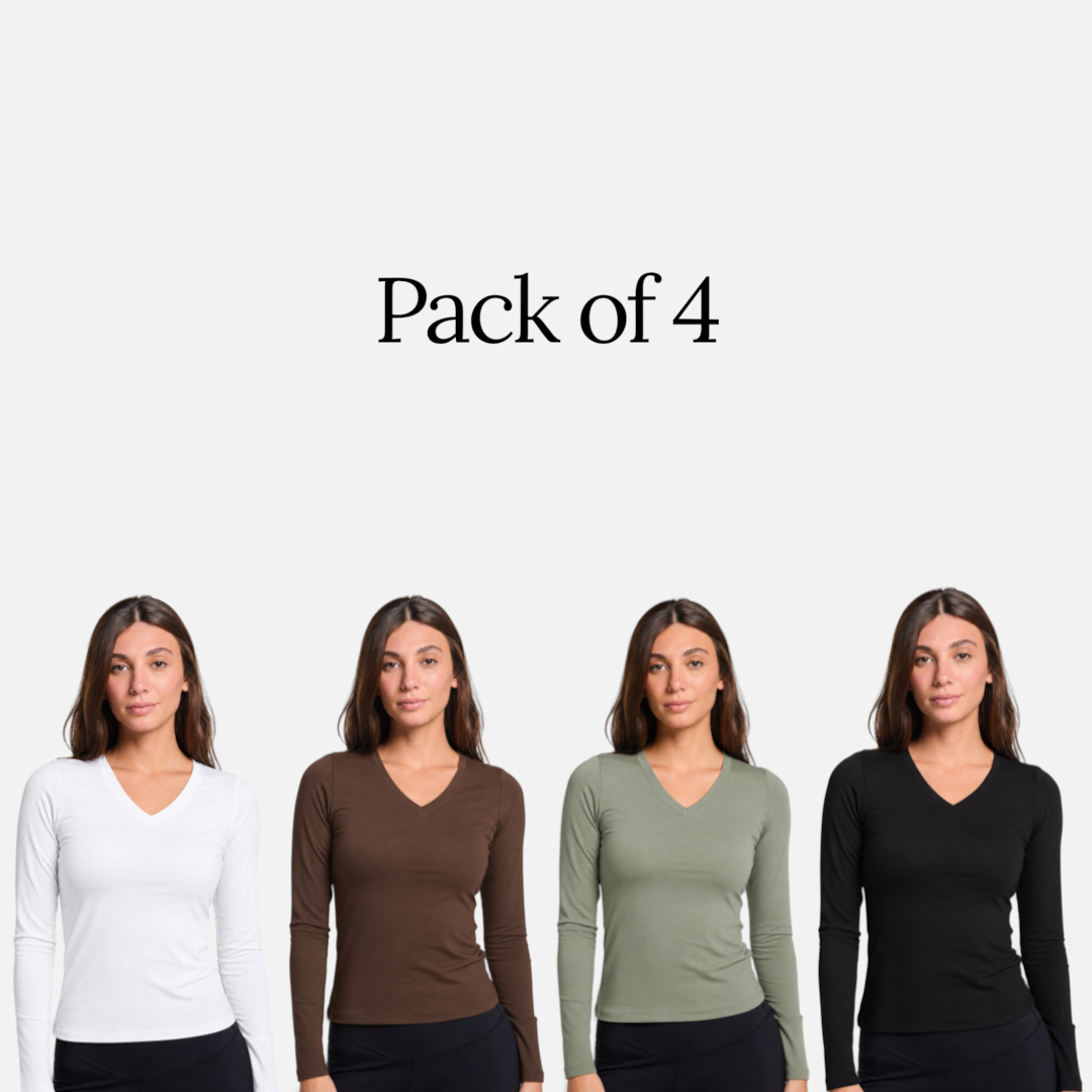 Pack of 4 - long sleeve