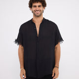 The fringed breeze - black shirt