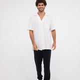 The Breezy Tee - White Knitted