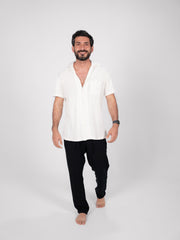 The Breezy Tee - White Knitted