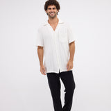 The Breezy Tee - White Knitted