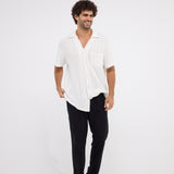 The Breezy Tee - White Knitted