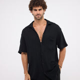 The Breezy Tee - Black Knitted