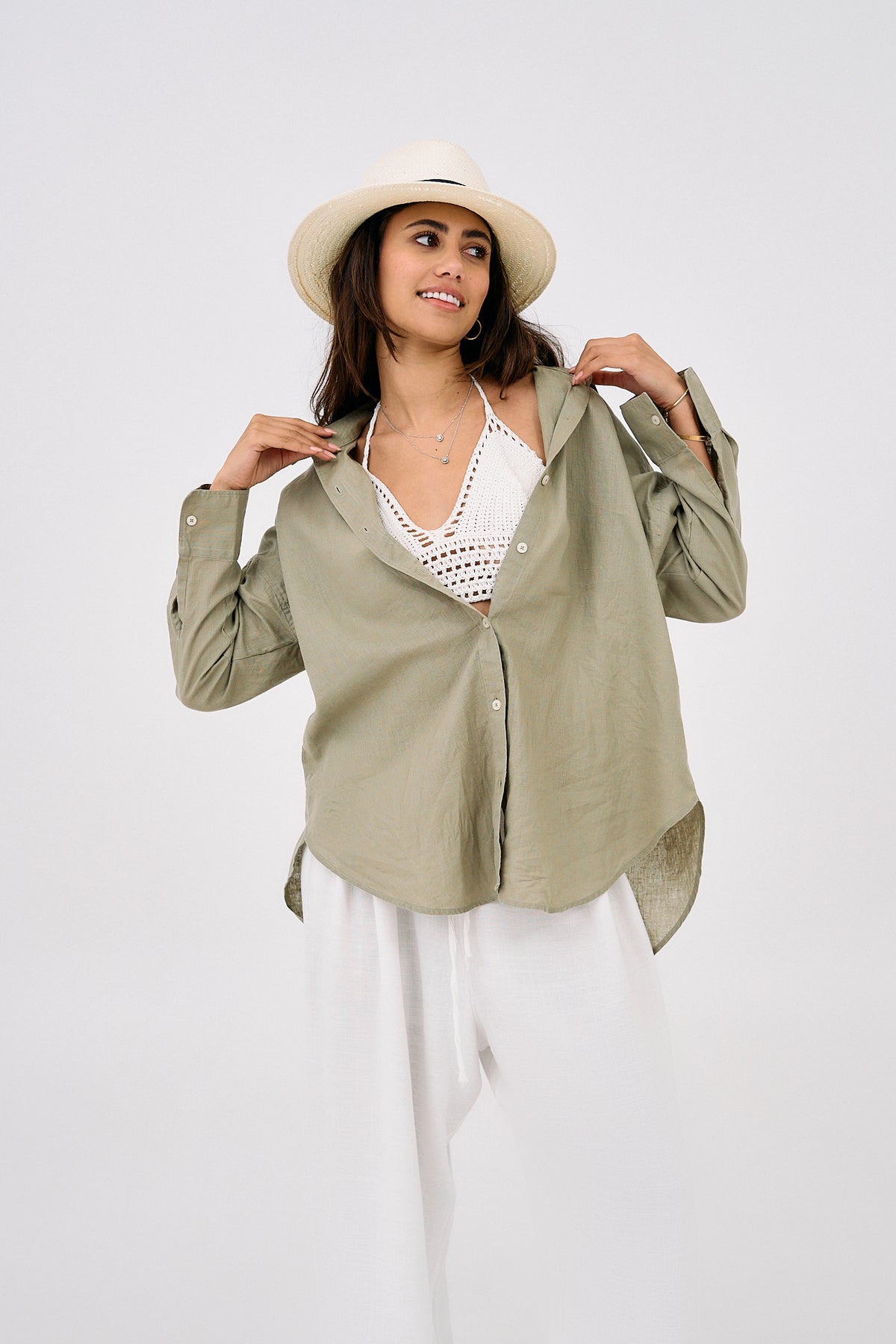The Olive - Linen Shirt