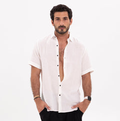 The bintri White - waffle Shirt