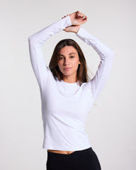 The sculpt Long-sleeve - white