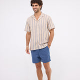 The Striped Beige x Navy  - Shirt