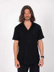 The Breezy Tee - Black Knitted