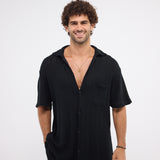 The Breezy Tee - Black Knitted