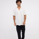 The Breezy Tee - White Knitted
