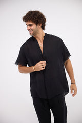 The fringed breeze - black shirt
