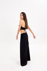 The Cropped - black crochet top