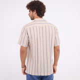 The Striped Beige x Navy  - Shirt