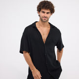 The Breezy Tee - Black Knitted