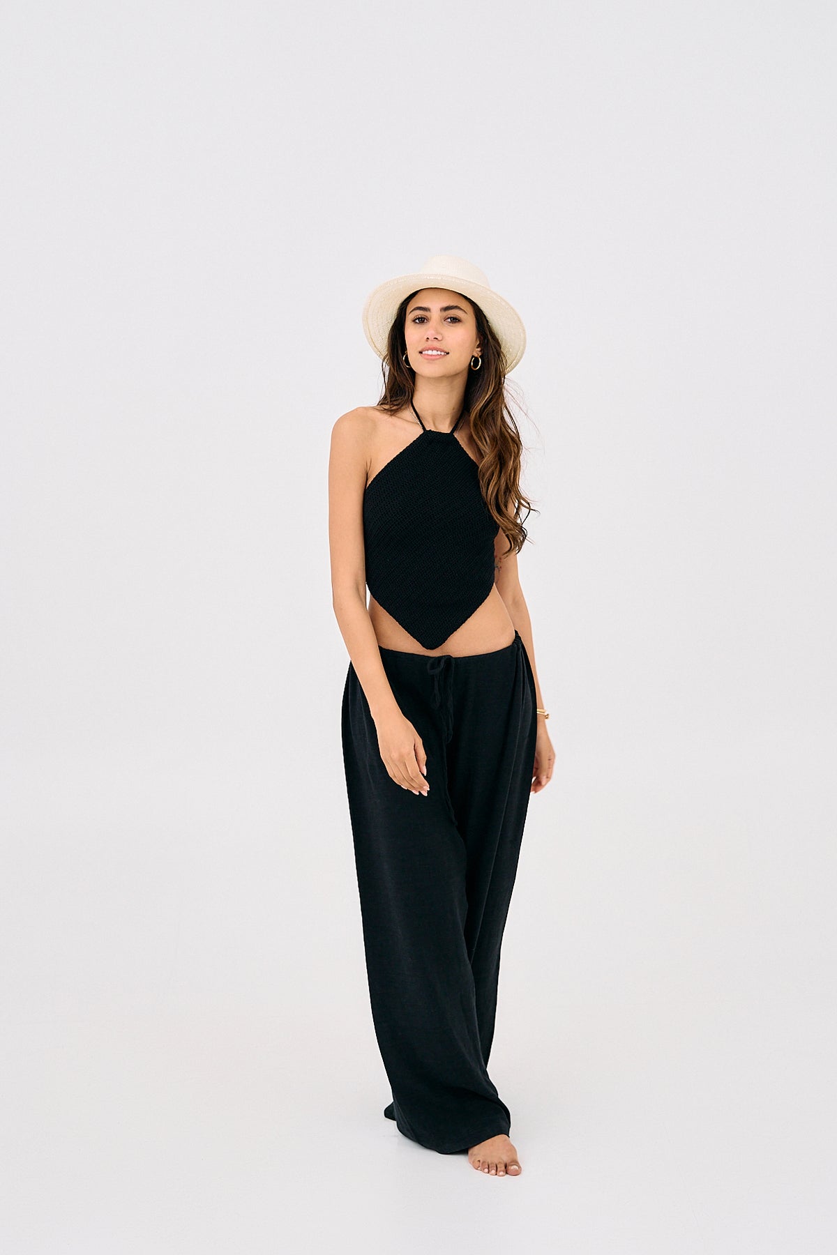 The party rocker - Black crochet top